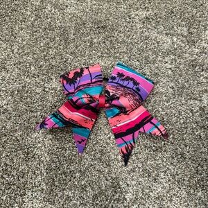 Tropical Print Cheer Hair Bow